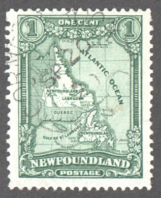 Newfoundland Scott 145 Used VF (P14x13.7) - Click Image to Close